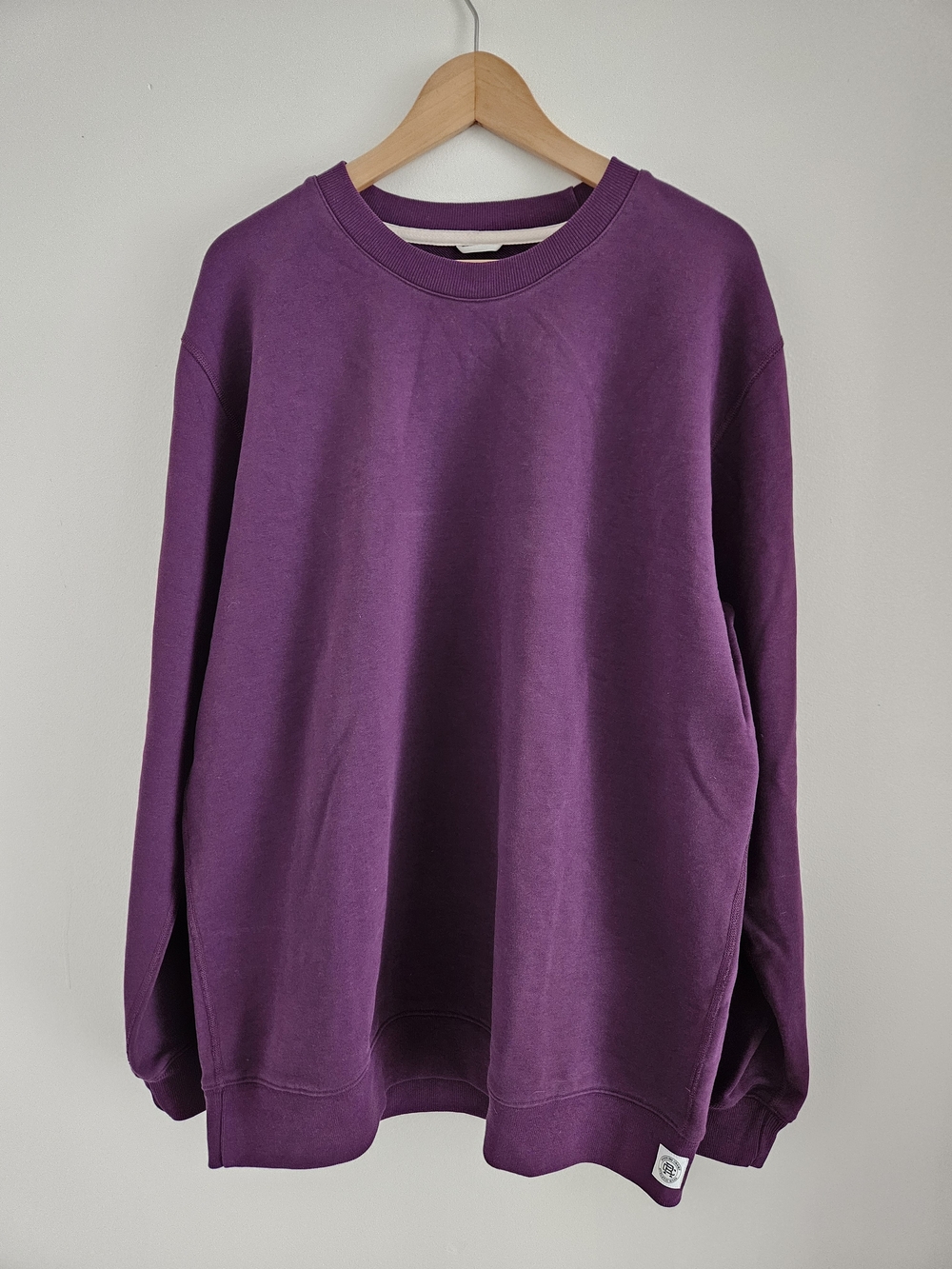 Reigning Champ Deep Purple Crewneck Sweatshirt Mens Extra Large